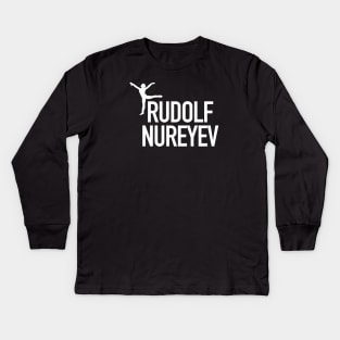 Rudolf Nureyev Legend Kids Long Sleeve T-Shirt